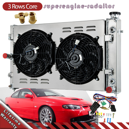 3row radiator shroud - radiator, fan