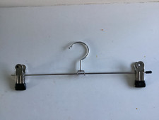 Metal Clip Pant Hangers Closet Pant Trouser Skirt Non-slip Adjustable Rack x 50