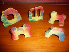 x5 Aquarium Ornaments Decoration Tropical Fish Tank Walls