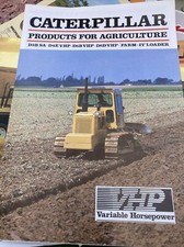 Caterpillar Products For Agriculture D3B, D4E,D5b.D6d Brochure 1986