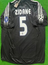 Zidane #5 Real Madrid Away Retro Champions League Small