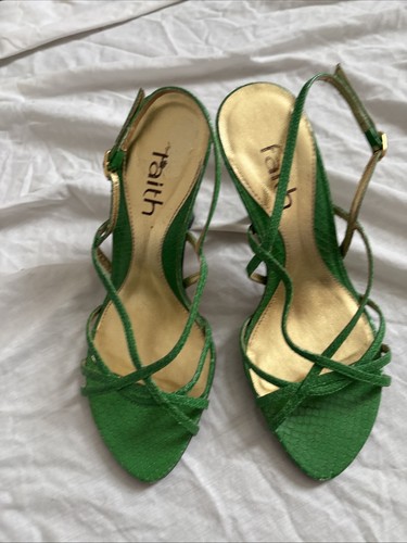Faith shoes green strappy - faith, shoes,