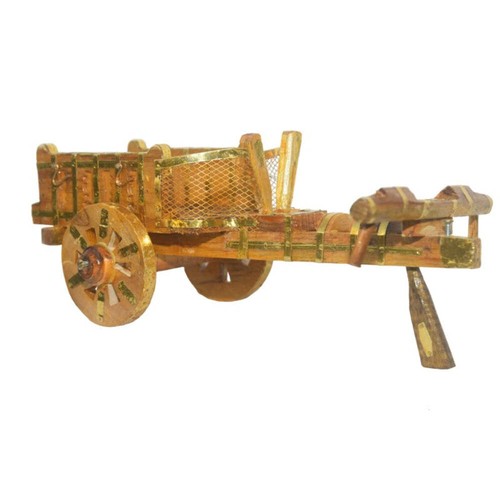 Wooden cart carved - from, teak
