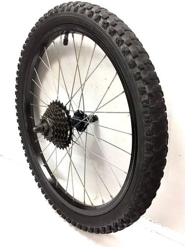 Rear bicycle black wheel - 20",