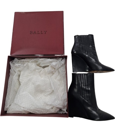 Bally black leather - bally, wedge
