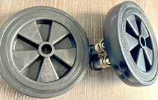 Black plastic rubber soft-run