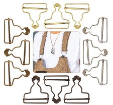 25/30/42/45mm Dungaree Fastener Clip Buckle Metal For Suspenders Strap DIY Craft