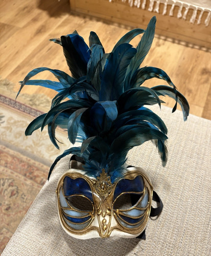 Vintage venetian masks set - vintage, of
