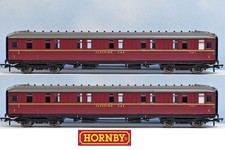 SET of 2 x Hornby BR Maroon Gresley SLEEPER Coaches  R4264A BR  Corridor First