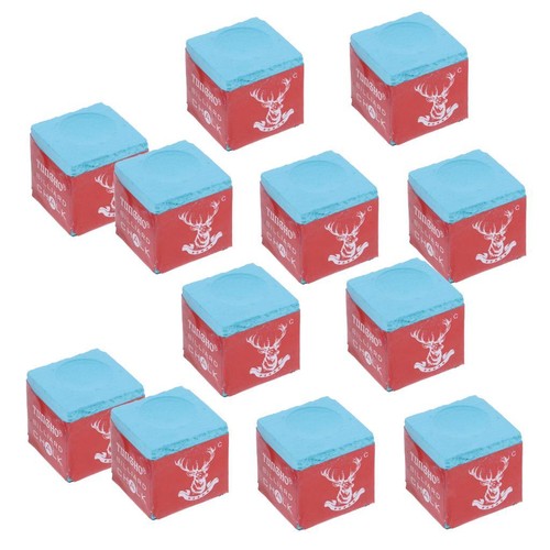 12pcs cue chalk for snooker - cue,
