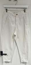 Zara - Ladies White Straight Leg Jeans Size Medium (10)