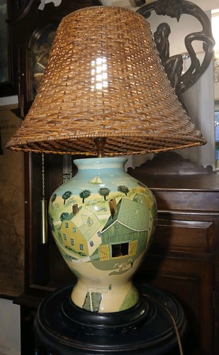 Vintage hand painted farm - hand,