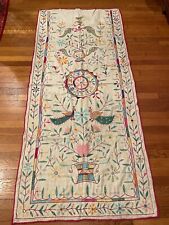 Vintage Rabari Gujarat Kutch Embroidery Wall Tapestry Ethnic 67" x 30"