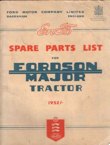 Fordson major tractor - fordson, parts