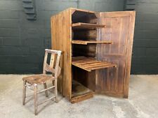 Antique French Pine Baker's Bread Proving Pantry. Kitchen Larder Cupboard.