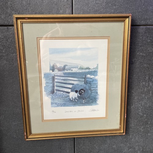 Geoffrey cowton framed picture - geoffrey,