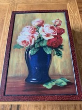 VINTAGE MACFARLANE LANG Biscuits Tin ROSES decoration
