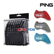PING Premium Original Golf Iron Club Head Cover 1~18 Pcs Black Neoprene 2024 Ver