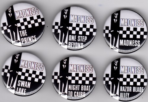 Madness pin button badges - madness,