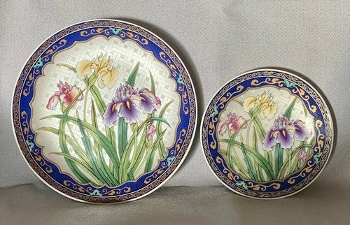 Irises china plates - -,