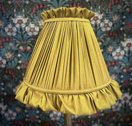 Antique gold gathered ruffled - gathered,