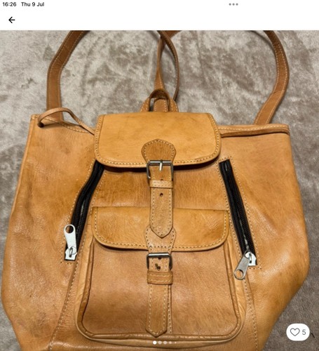 Soft light brown leather - light,