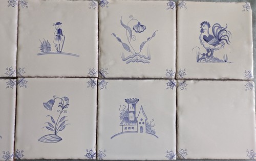 Delft tiles set 2 - set, 14