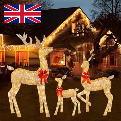 Christmas reindeer led - 3x,