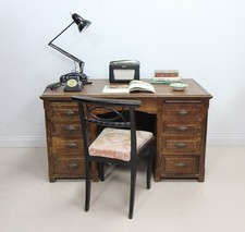 AntIque Solid Oak Writing Desk