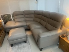 Fawn Coloured Corner Sofa In