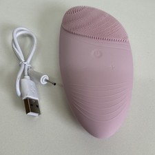 Tili Silicone Facial Cleansing Brush No Box, Unused Pink Soft Cleaning Face Skin