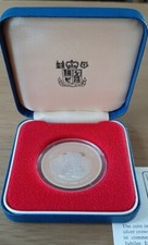 Silver Proof 1977 Royal Mint Coin Castle Of Mont Orgueil Jersey. BOXED & COA