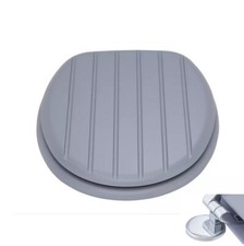 Grey Tongue & Groove Toilet