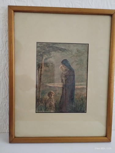 Antique madonna and child - madonna,