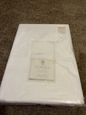BNWT Dorma Purity Paloma Double Duvet Cover Only White Zip Closure