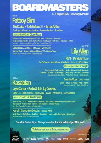 Boardmasters music festival - boardmasters,