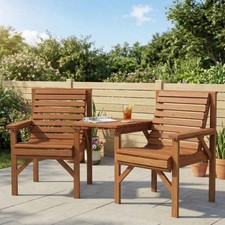 Wooden love seat rustic - seat,