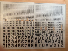 WW2 US ARMY USAAF USN CHARACTERS WATER SLIDE DECALS BLACK ALL SCALES, PART USED