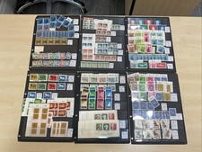 German Bundespost Ex Dealer Stock,  Many Multiple Sets  In 6 Stock Cards =40