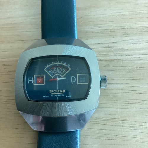 Sicura jumpinghour watch 1970s - watch,