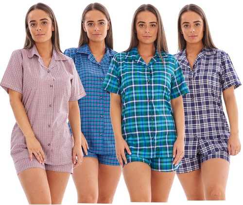 Ladies yarn dyed woven pyjama - ladies,