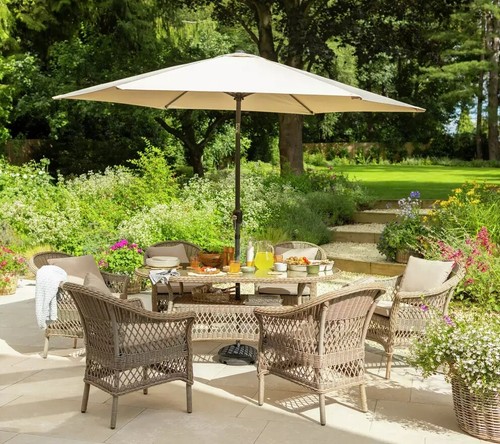 Garden rattan effect patio - garden,