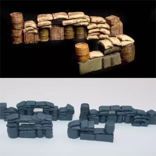 Diorama sandbag walls - diorama, 1/72