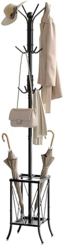 Coat rack with umbrella