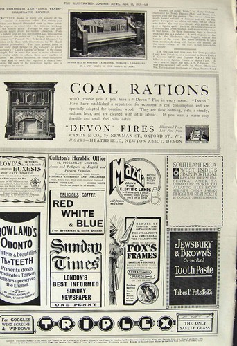 Old vintage print - old, 1917