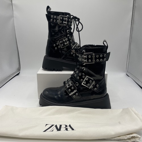 Zara studded black faux - zara,
