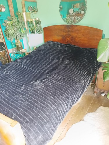 Black double duvet - , cover