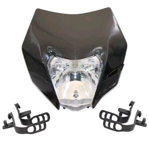 Complete headlight black - black, ktm