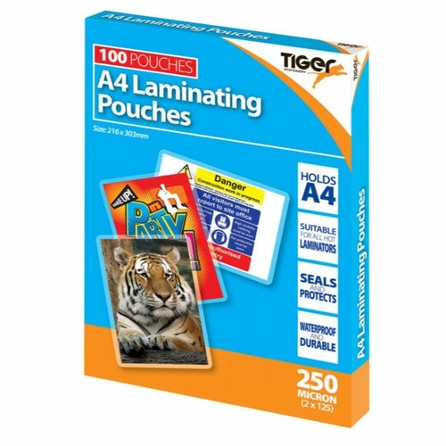 100 laminating pouches - pouches, a4
