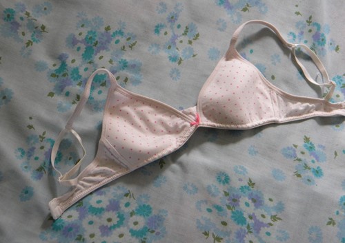 30b white with pink polka - m&s,